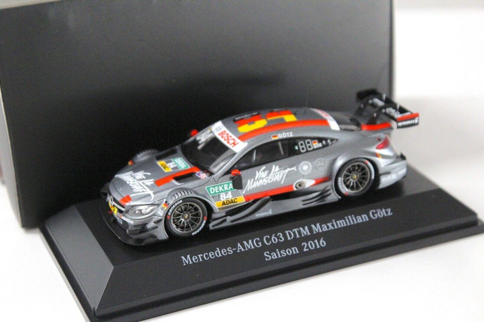 1:43 Spark Mercedes C63 AMG DTM 2016 Götz #84 DEALER VERSION