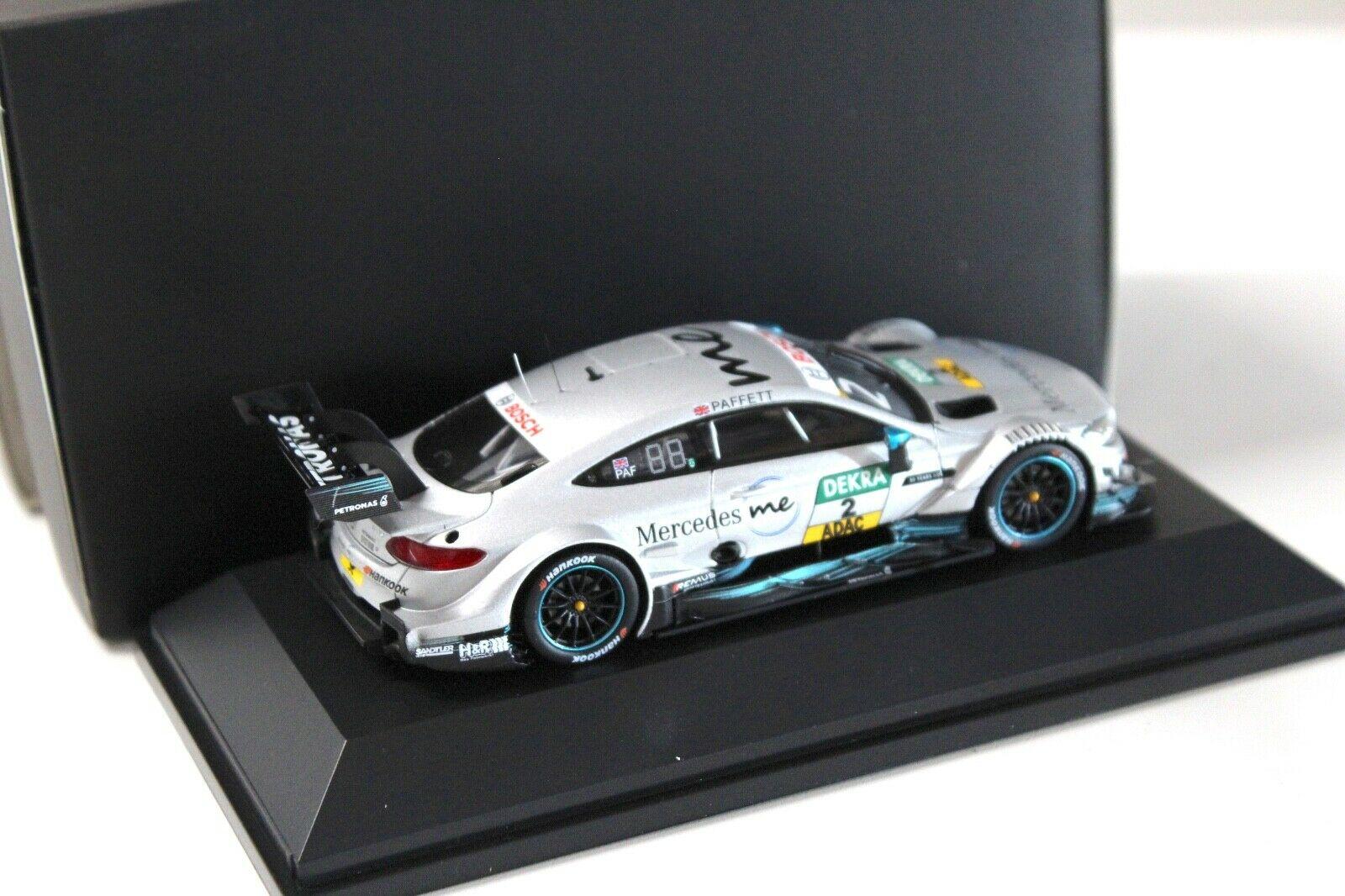 1:43 Spark Mercedes C63 AMG DTM 2017 Paffett #2 DEALER VERSION