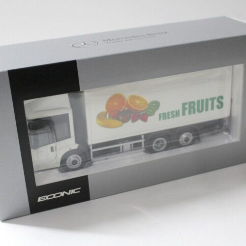 1:50 NZG Mercedes Econic Koffer Fresh Fruits DEALER VERSION