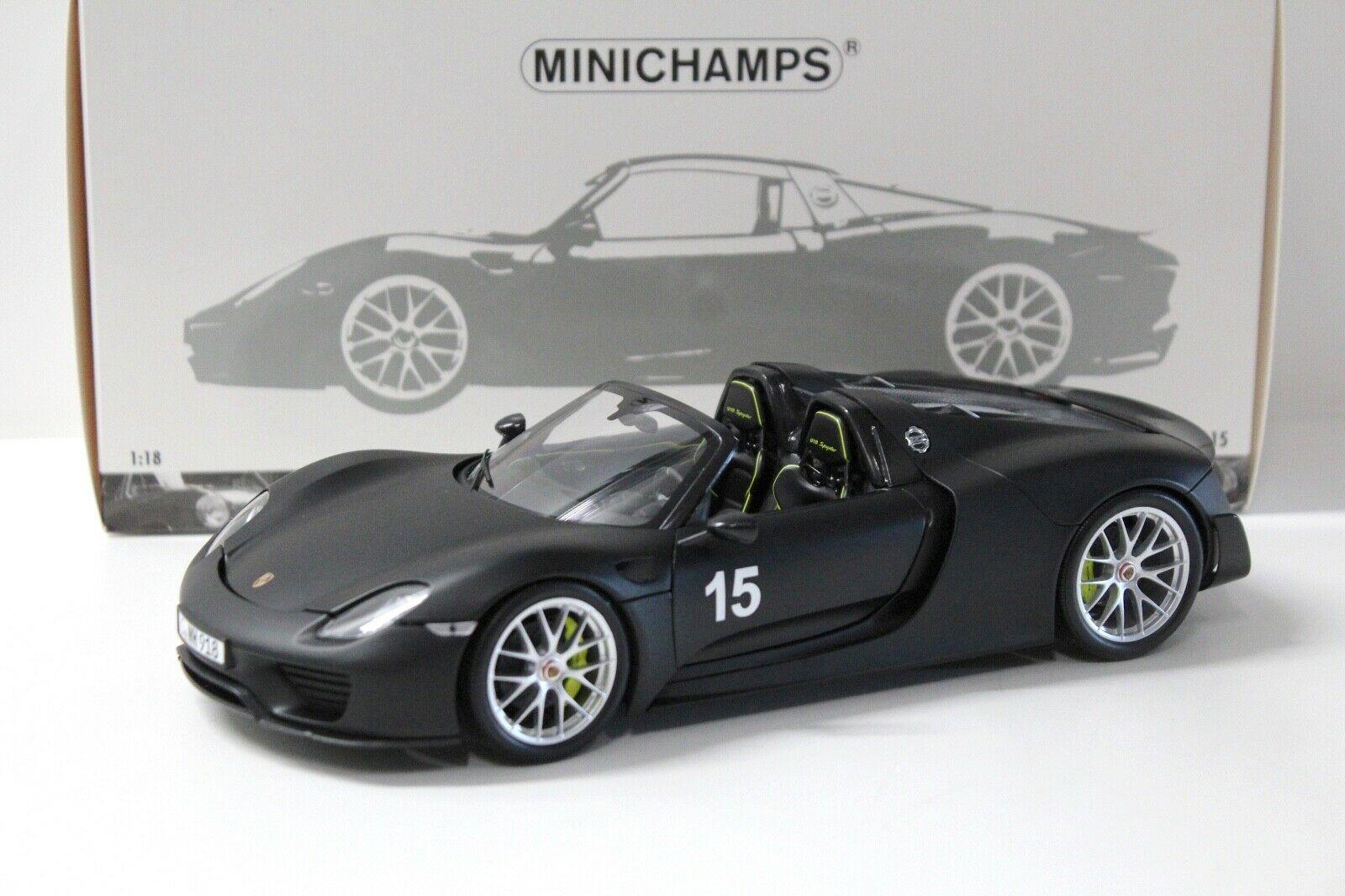 ID 36791 orig.jpg 1:18 Minichamps Porsche 918 Spyder #15 Weissach Package matt black