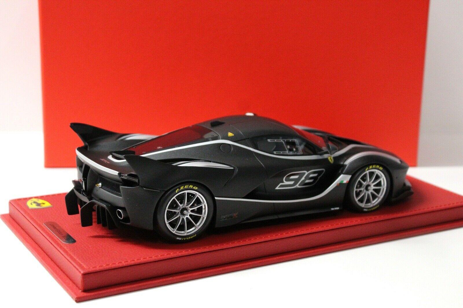 1:18 BBR Ferrari FXXK 2016 matt black/ silver #98