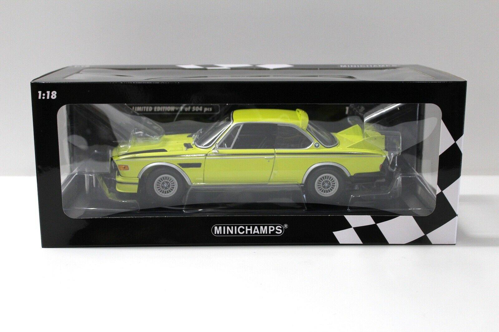 1:18 Minichamps BMW 3.0 CSL (E9) yellow 1973
