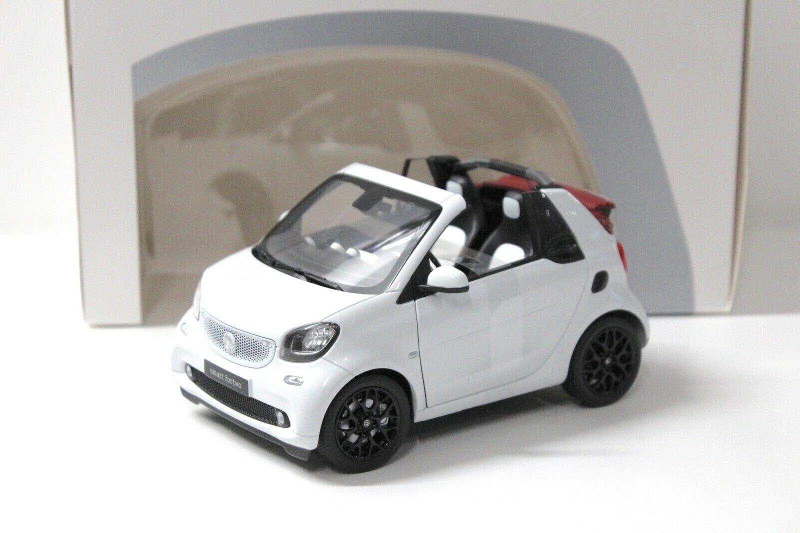 1:18 Norev Smart Fortwo Cabrio white DEALER VERSION