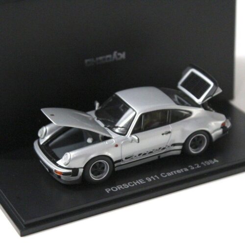 1:43 Kyosho Porsche 911 Carrera 3.2 Coupe silver 1984