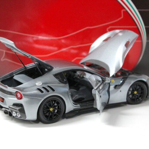 1:18 BBR Ferrari F12 TDF Titanium silver FULL OPENING