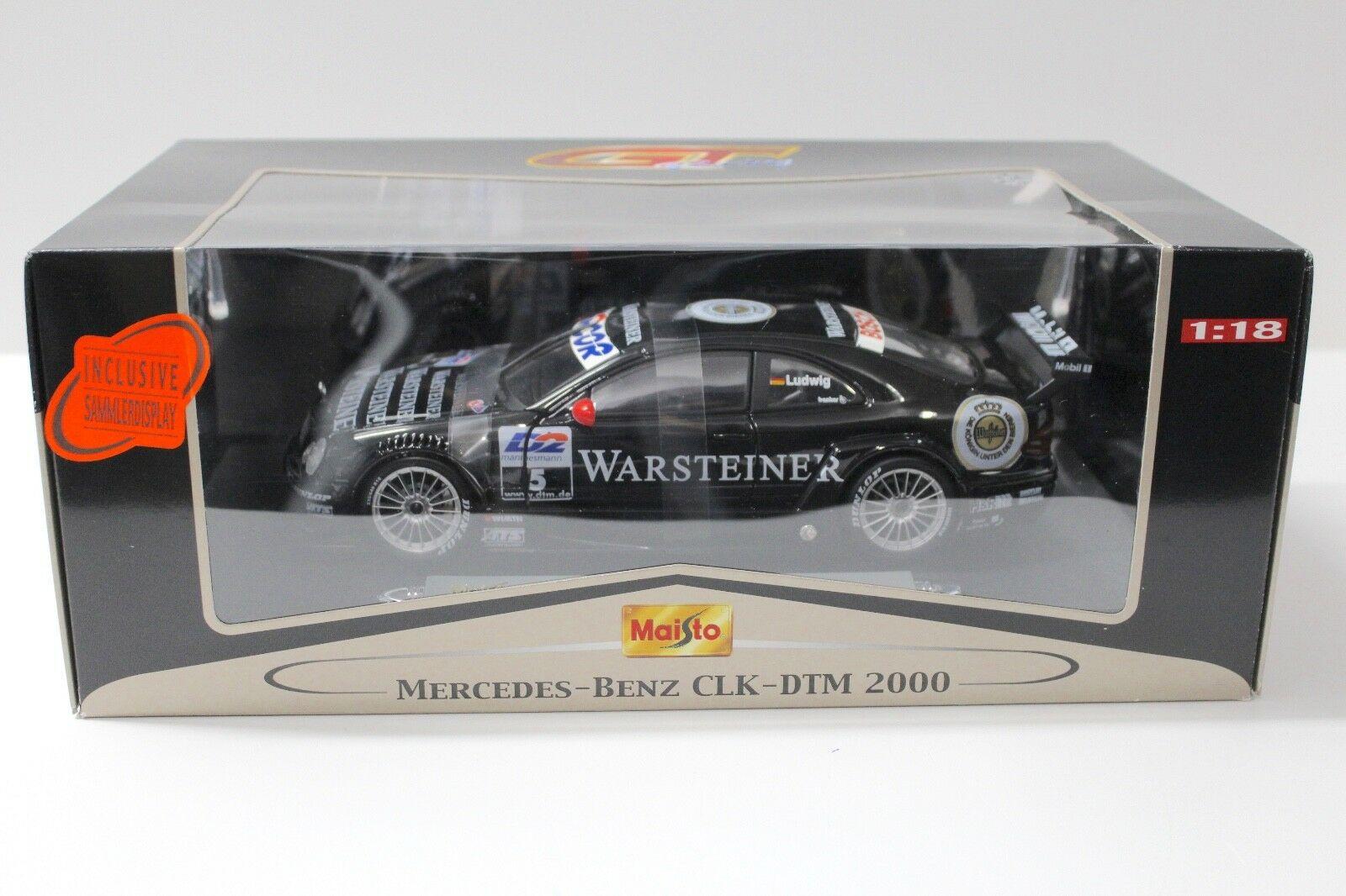 1:18 Maisto Mercedes CLK DTM 2000 Ludwig #5 WARSTEINER