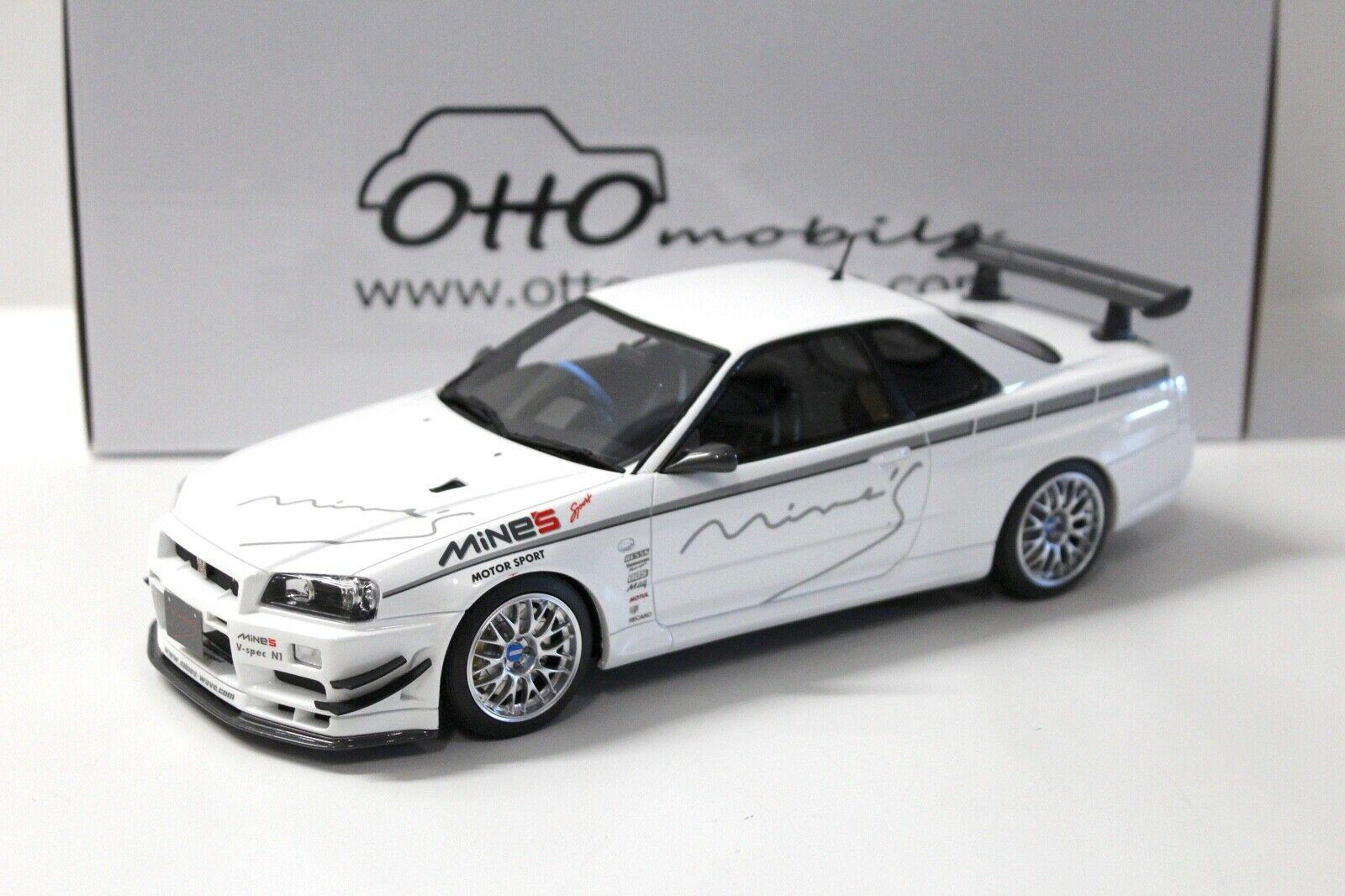 1:18 OTTO mobile OT760 Nissan Skyline GT-R R34 MineÂ´s white