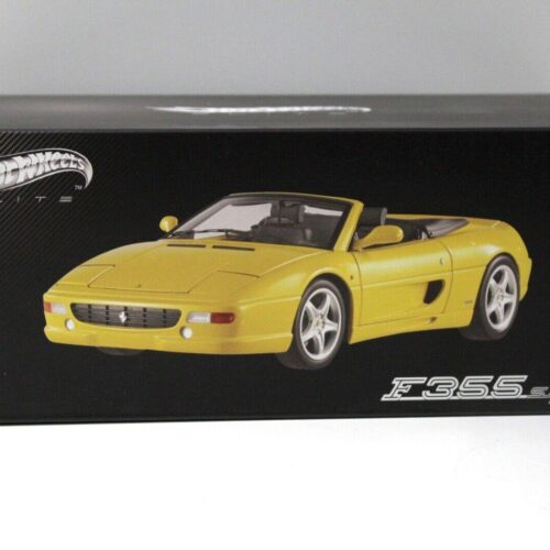 1:18 Hot Wheels Elite Ferrari F355 Spider yellow