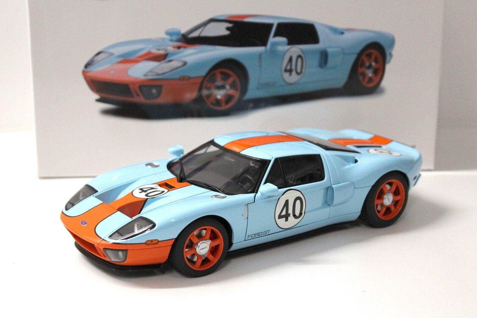 ID 38189 orig.jpg 1:18 AUTOart Ford GT LM 2004 GULF LIVERY #40 blue