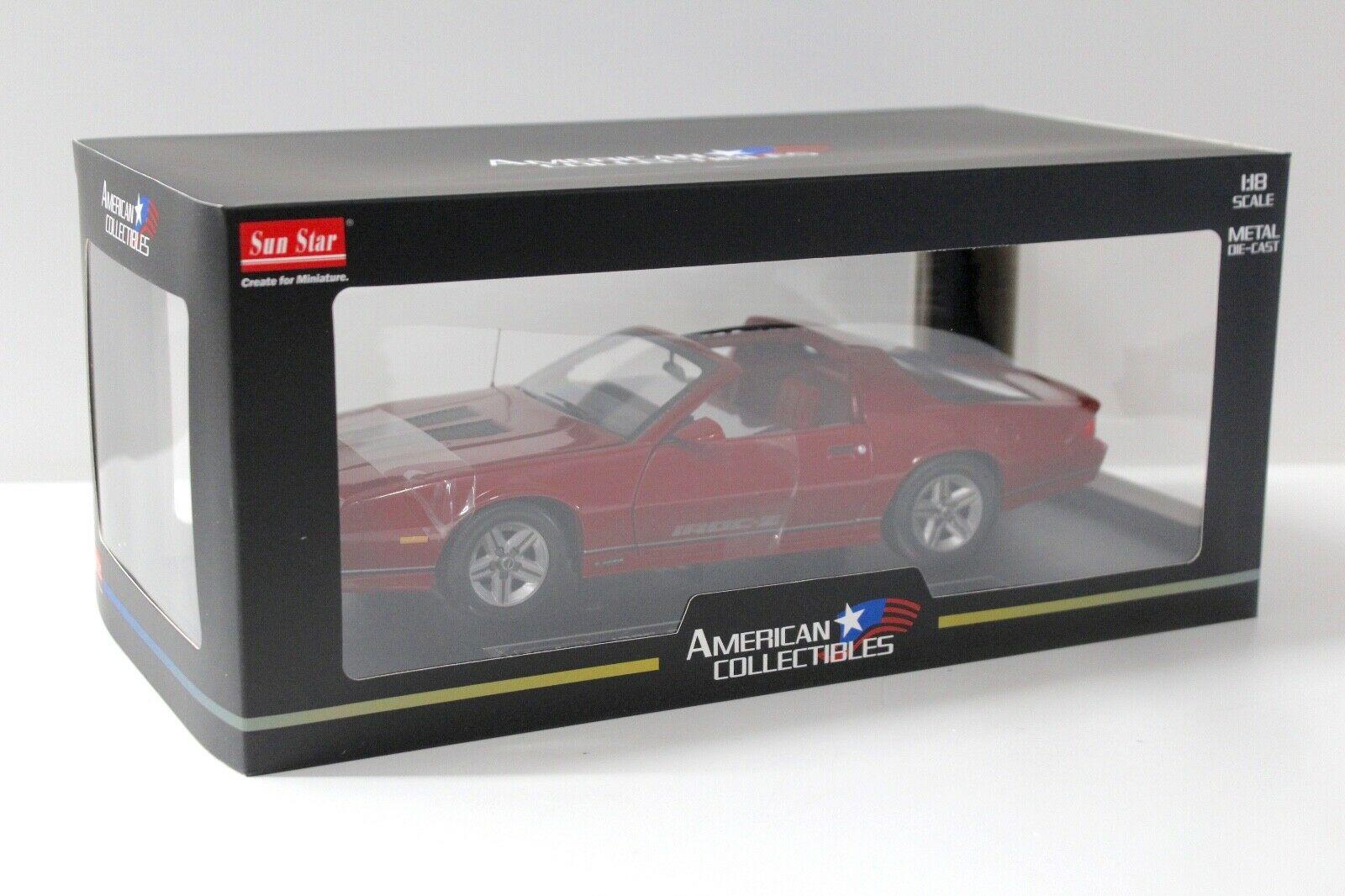 1:18 Sun Star Chevrolet Camaro IROC-Z 1985 red