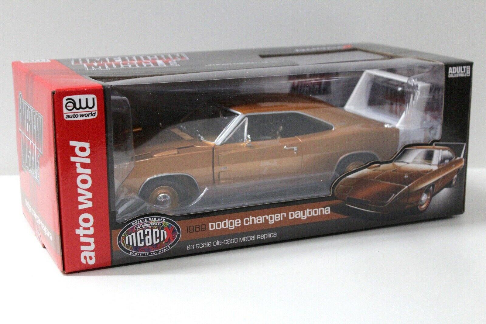 1:18 Auto World Dodge Charger Daytona 1969 gold
