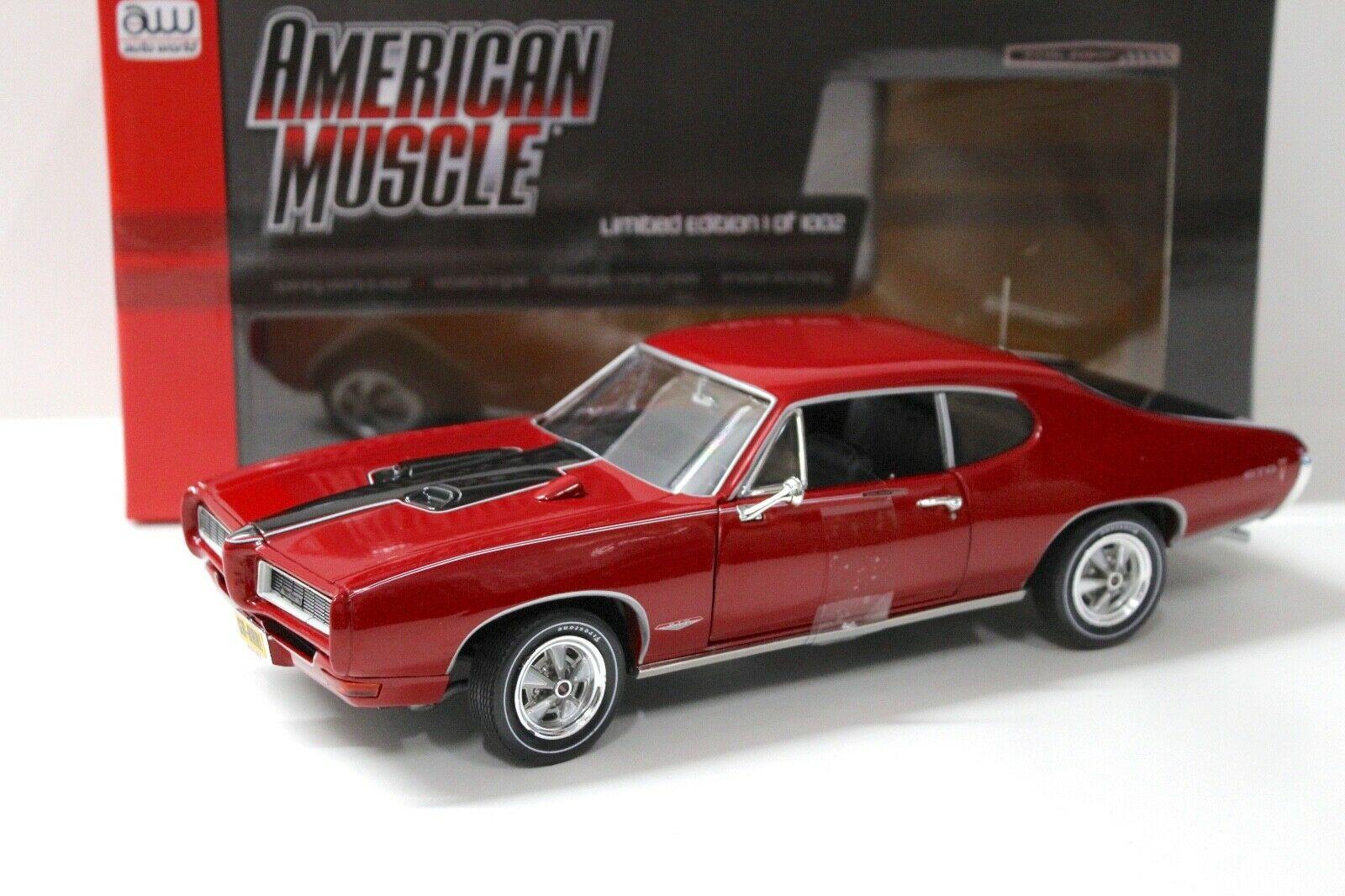 1:18 Auto World Pontiac GTO Royal Bobcat GTO 1968 red
