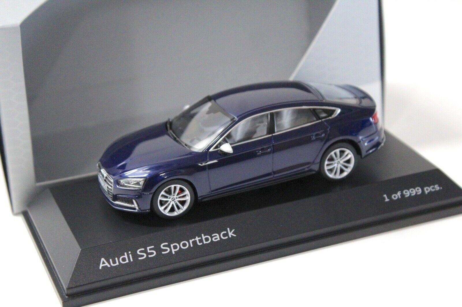 1:43 Jadi Audi S5 Sportback Navarra blue 2016 DEALER VERSION