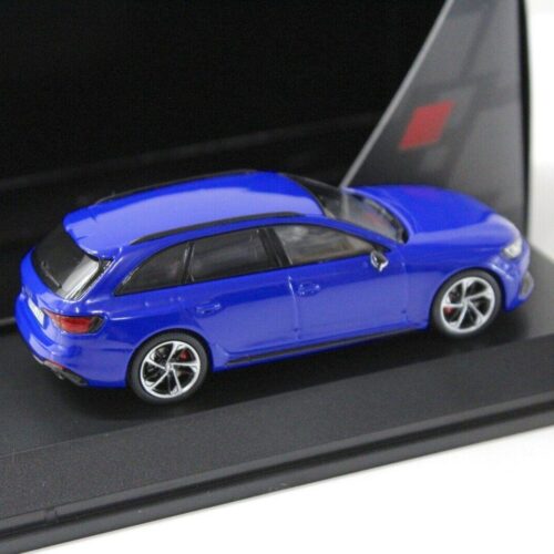1:43 Spark Audi RS4 Avant B9 Nogaro blue DEALER VERSION