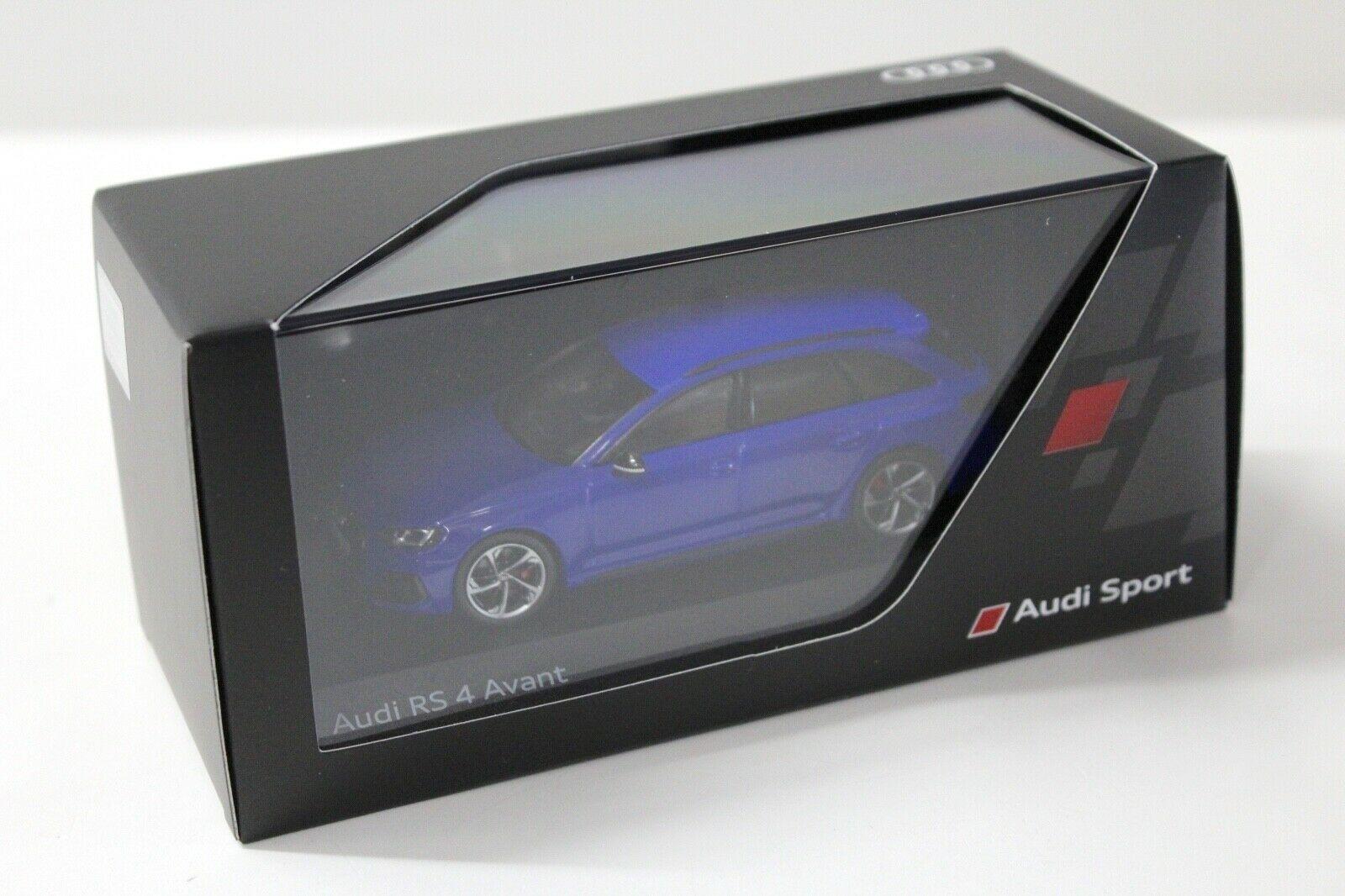 1:43 Spark Audi RS4 Avant B9 Nogaro blue DEALER VERSION