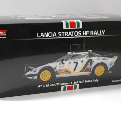 1:18 SunStar Lancia Stratos HF Safari Rally 3rd Place #7