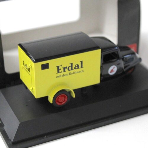 1:43 Schuco Tempo Dreirad Kastenwagen ERDAL black/ yellow