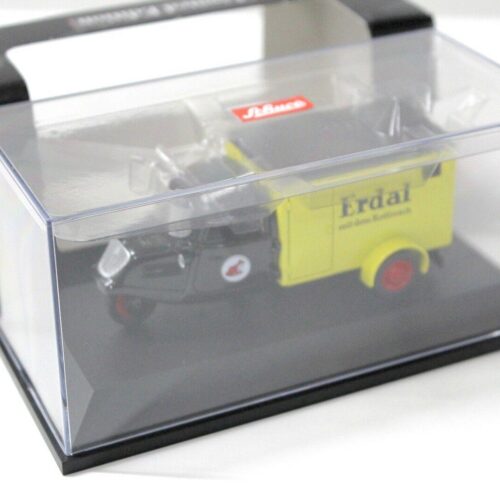 1:43 Schuco Tempo Dreirad Kastenwagen ERDAL black/ yellow