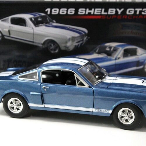 1:18 ACME Mustang Shelby GT350 Supercharged Coupe blue 1966