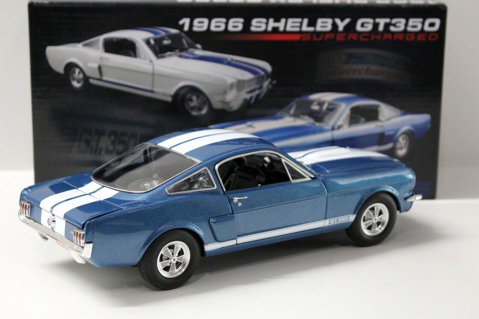 1:18 ACME Mustang Shelby GT350 Supercharged Coupe blue 1966