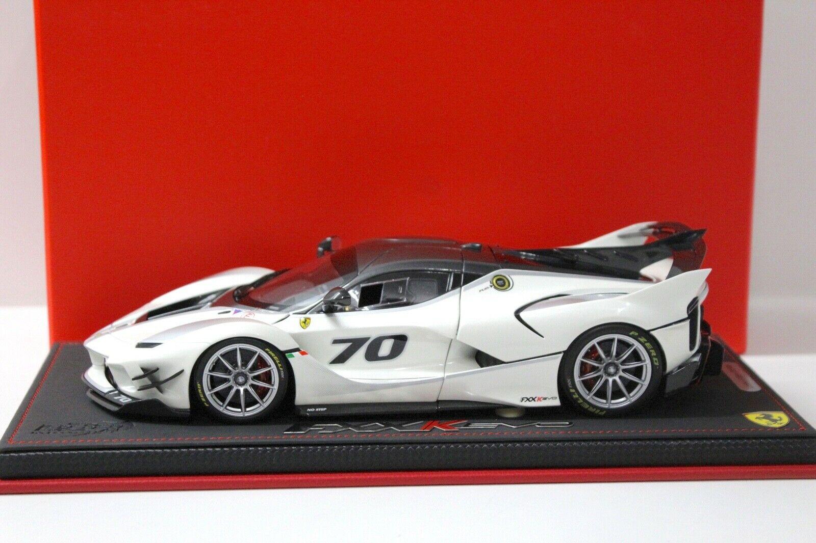 1:18 BBR Ferrari FXXK EVO Presentazione Car #70 white FULL OPENING
