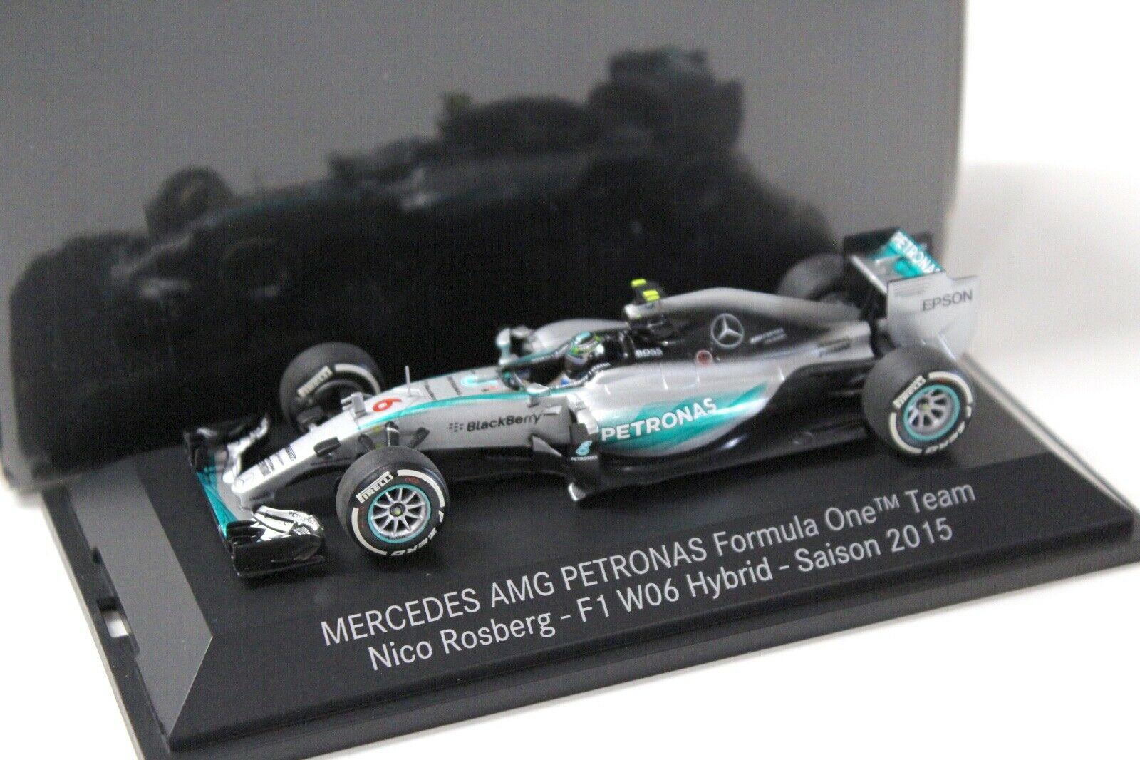 1:43 Minichamps Mercedes AMG Petronas F1 W06 Rosberg 2015 DEALER VERSION