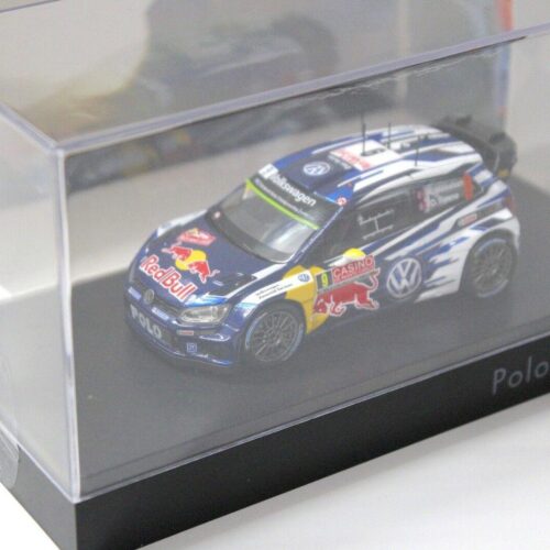 1:43 Spark VW Polo R WRC Rally 2015 Red Bull #9 Floene