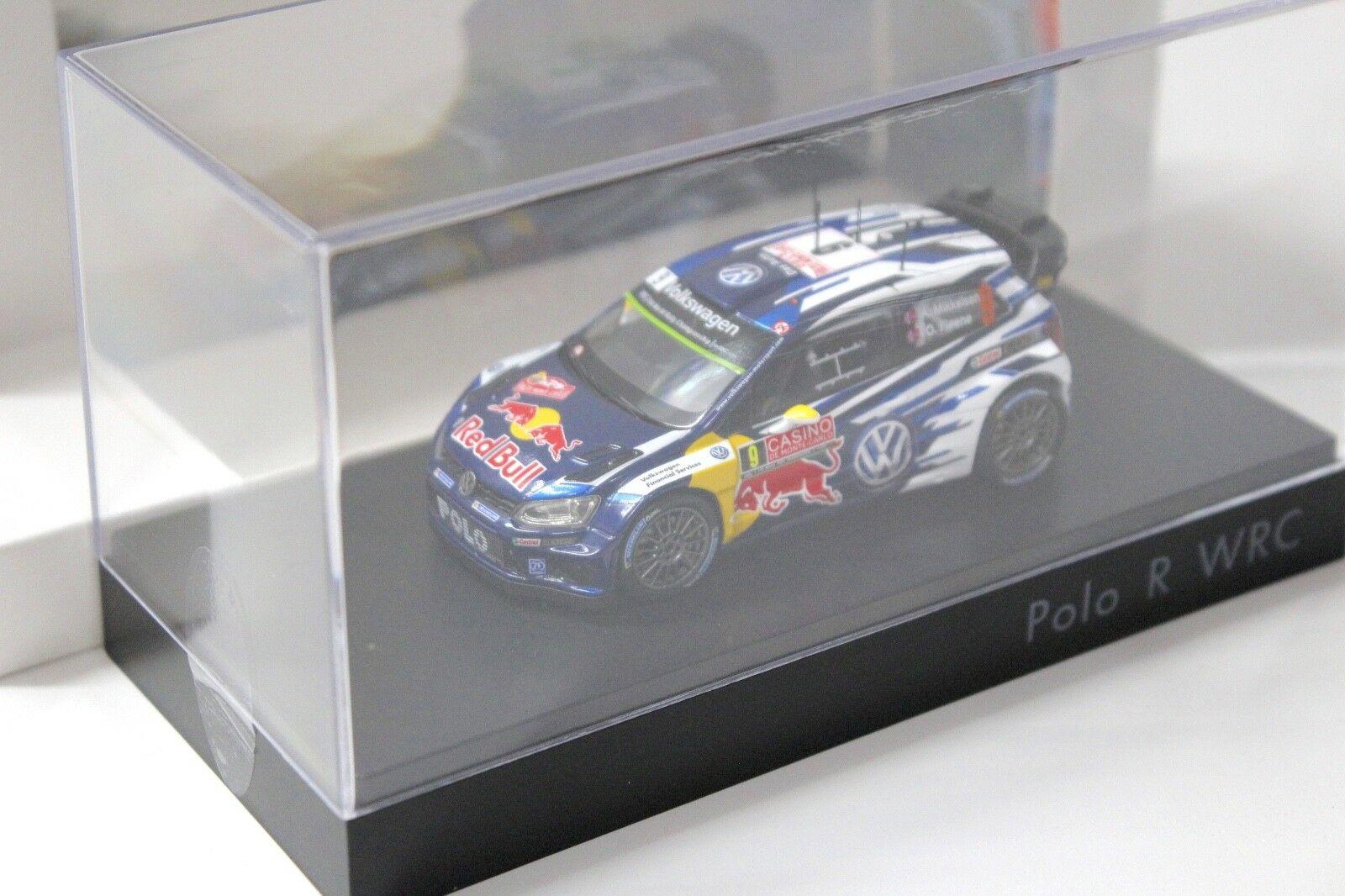 1:43 Spark VW Polo R WRC Rally 2015 Red Bull #9 Floene