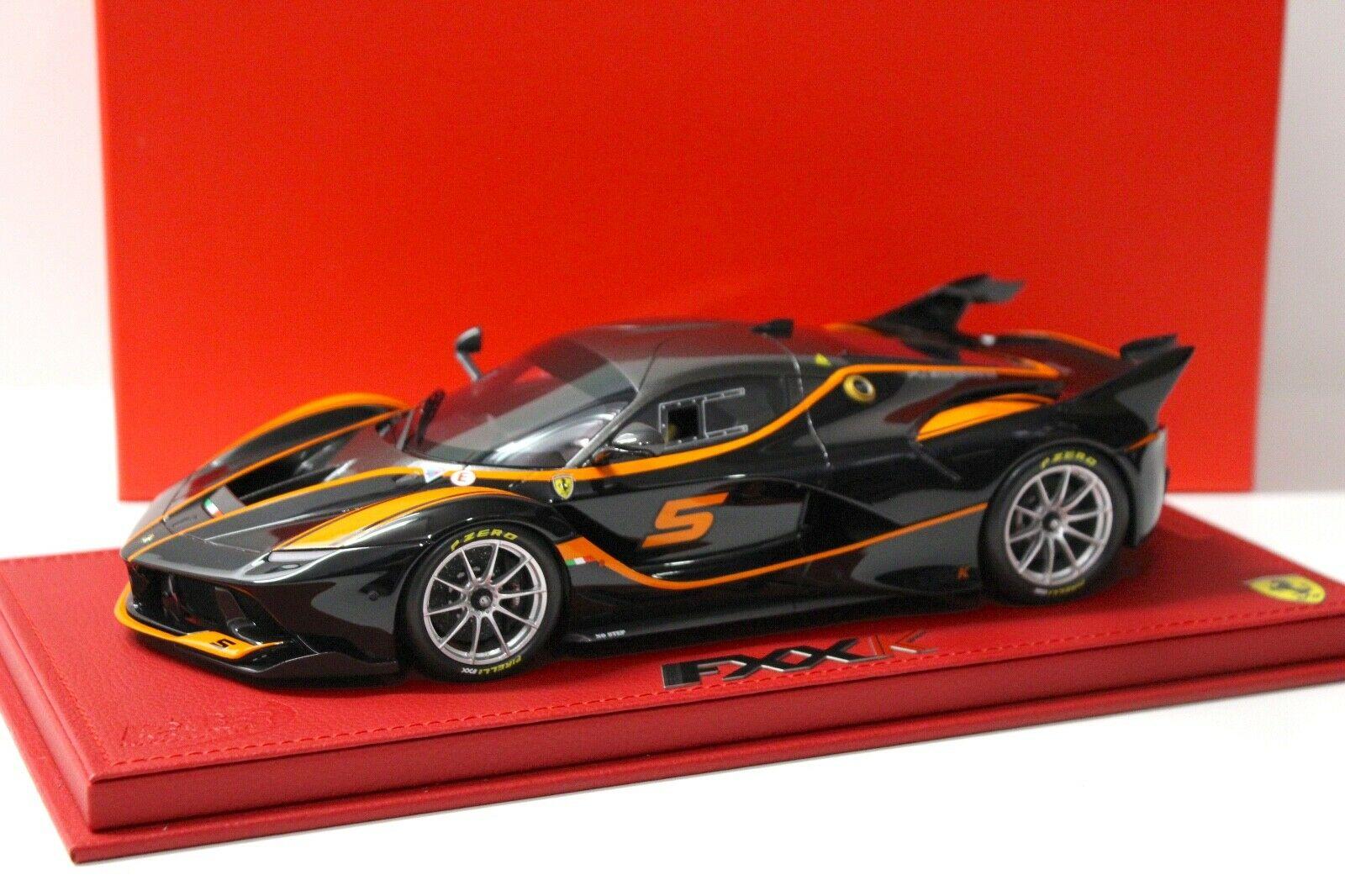 1:18 BBR Ferrari FXXK 2016 black/ orange stripes #5