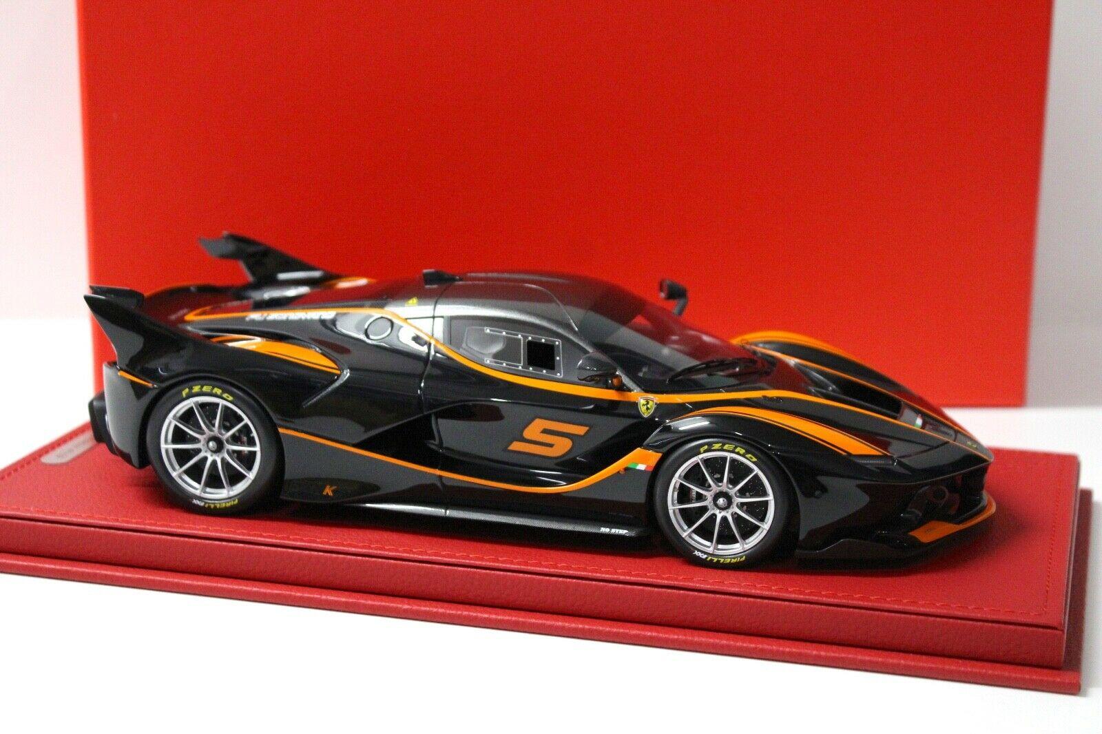 1:18 BBR Ferrari FXXK 2016 black/ orange stripes #5