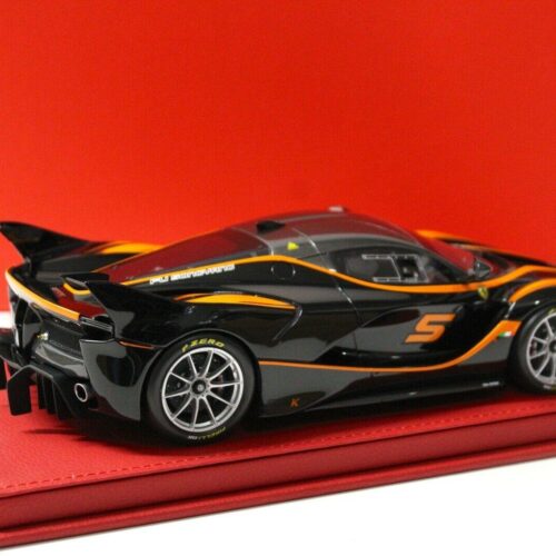 1:18 BBR Ferrari FXXK 2016 black/ orange stripes #5