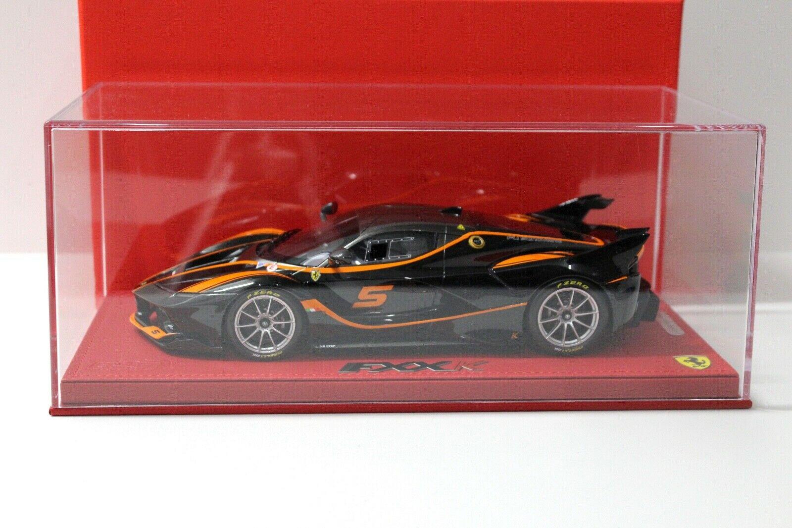 1:18 BBR Ferrari FXXK 2016 black/ orange stripes #5