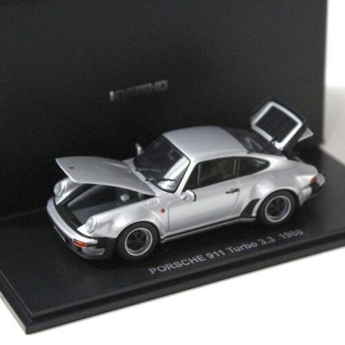 1:43 Kyosho Porsche 911 930 Turbo 3.3 silver 1988