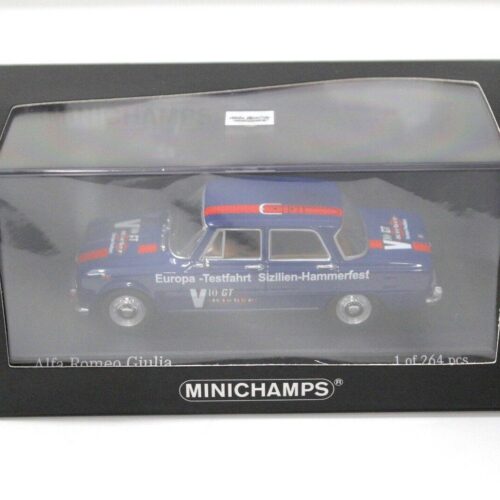 1:43 Minichamps Alfa Romeo Giulia Europa Testfahrt 1970 blue