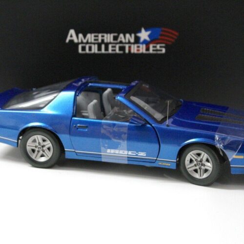 1:18 SunStar 1985 Chevrolet Camaro IROC-Z blue