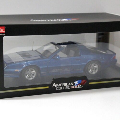1:18 SunStar 1985 Chevrolet Camaro IROC-Z blue