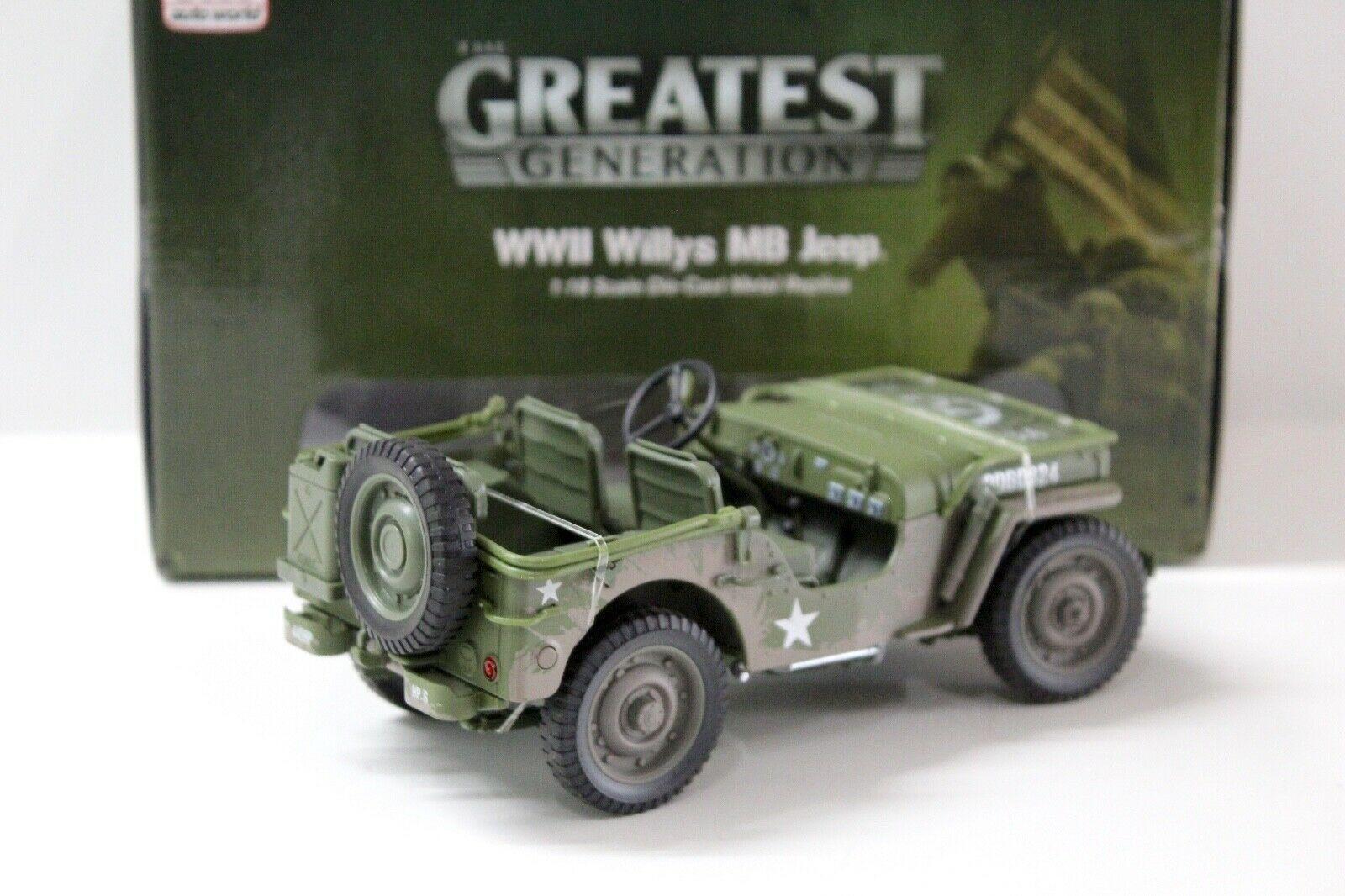 1:18 Auto World Willys Jeep US Army 1941 muddy green