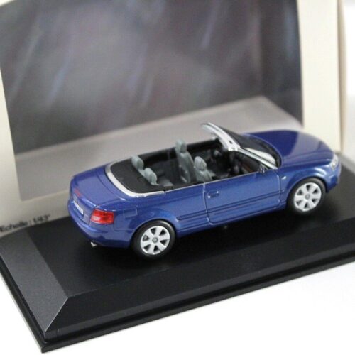 1:43 Norev Audi A4 Cabriolet blue - Image 2