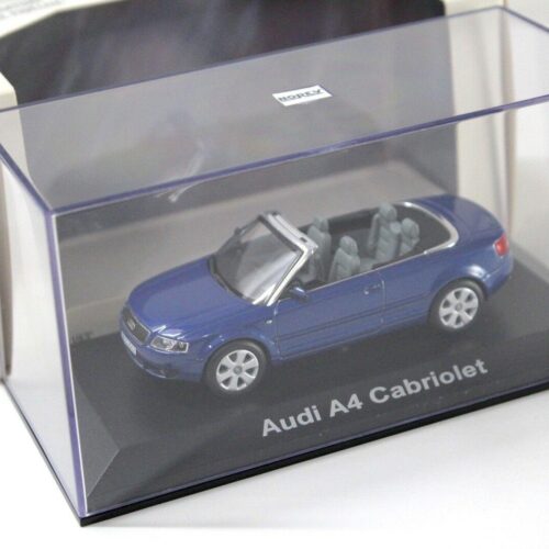 1:43 Norev Audi A4 Cabriolet blue - Image 3