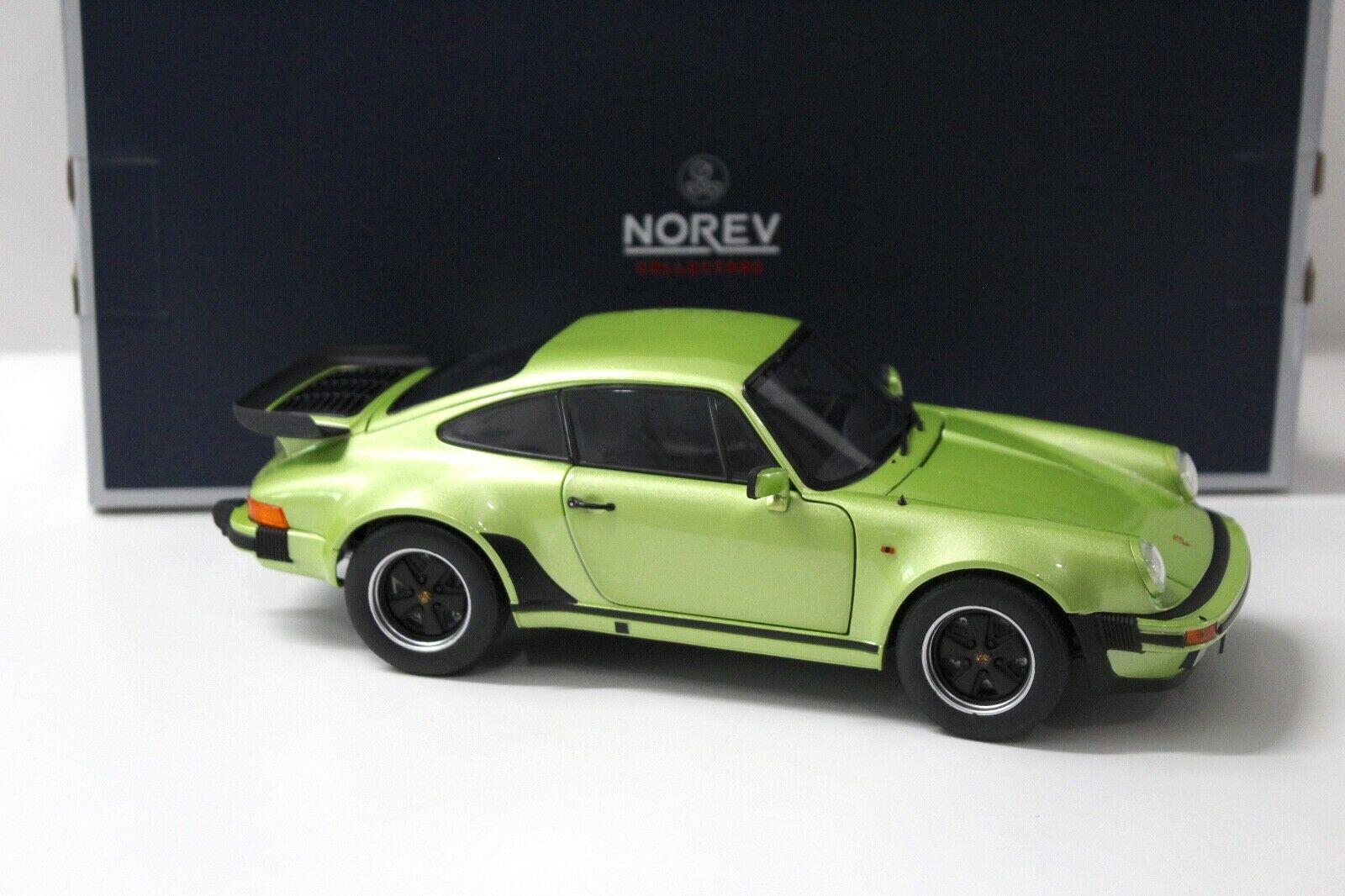 1:18 Norev Porsche 911 930 Turbo Coupe green metallic