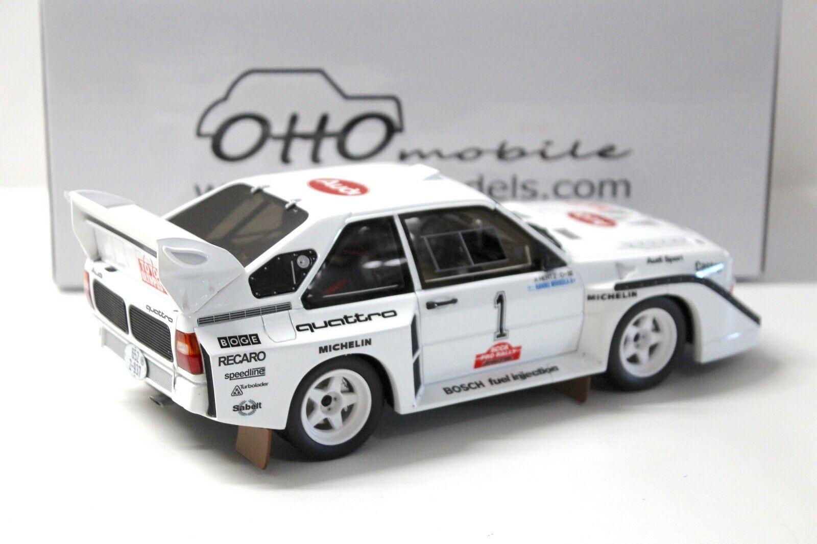 1:18 OTTO mobile OT757 Audi Sport Quattro S1 Olympus 1985 Rally #1