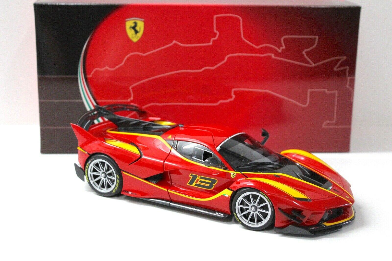 1:18 BBR Ferrari FXXK EVO #13 rosso corsa red/ yellow FULL OPENING