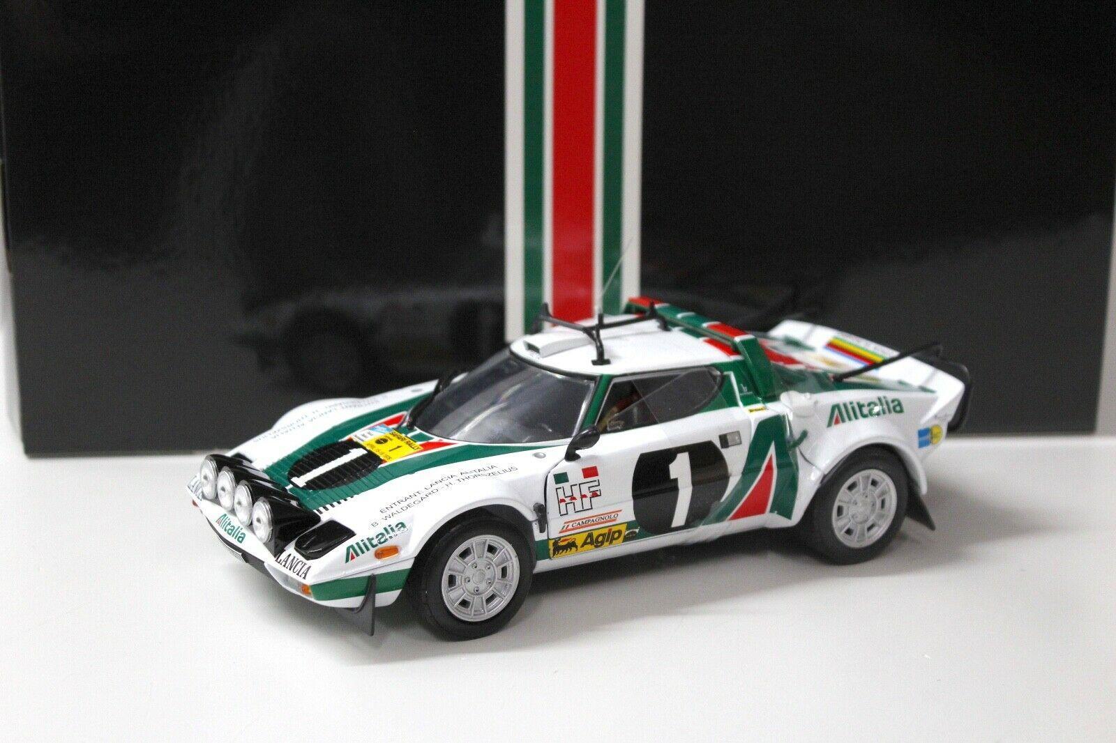 1:18 SunStar 1976 Lancia Stratos HF Safari Rally #1