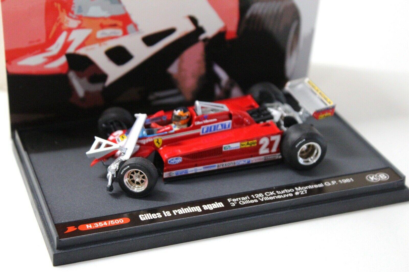 1:43 Brumm Ferrari 126 CK Turbo Montreal GP Gilles Crash