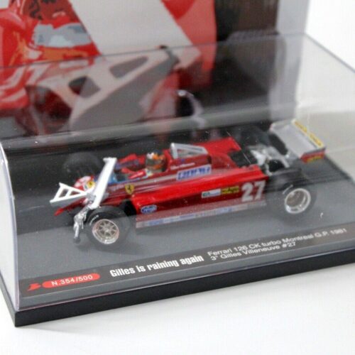 1:43 Brumm Ferrari 126 CK Turbo Montreal GP Gilles Crash