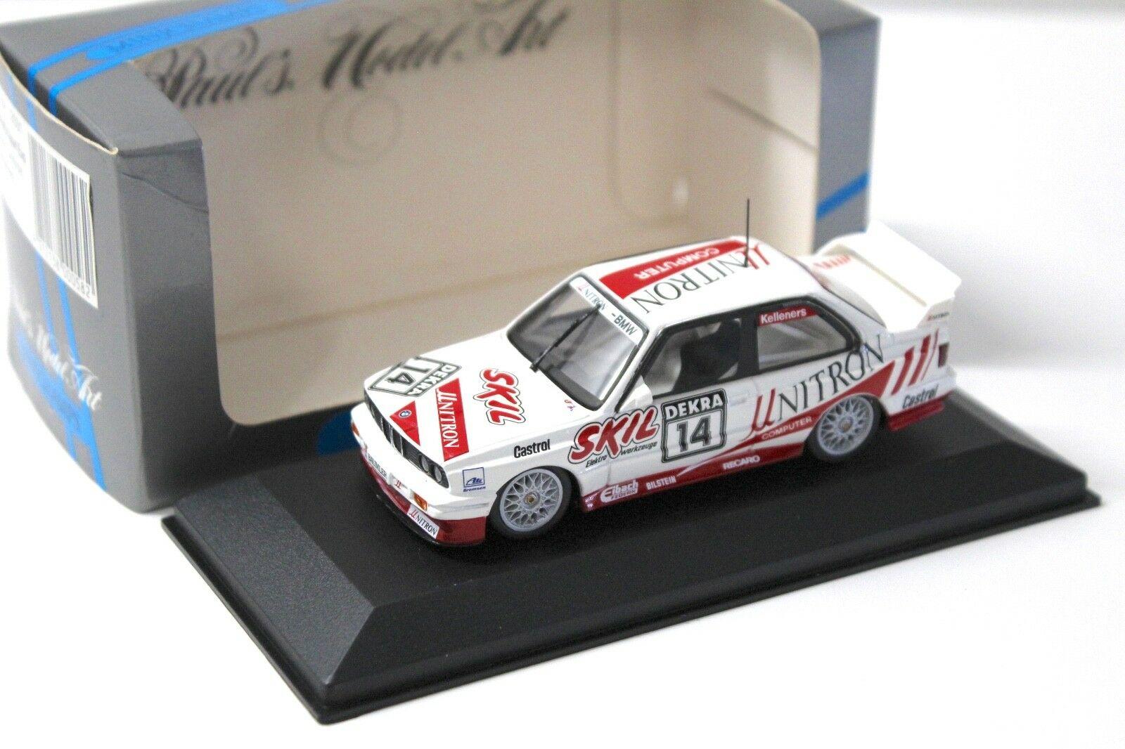 1:43 Minichamps BMW M3 E30 UNITRON #14 Kelleners