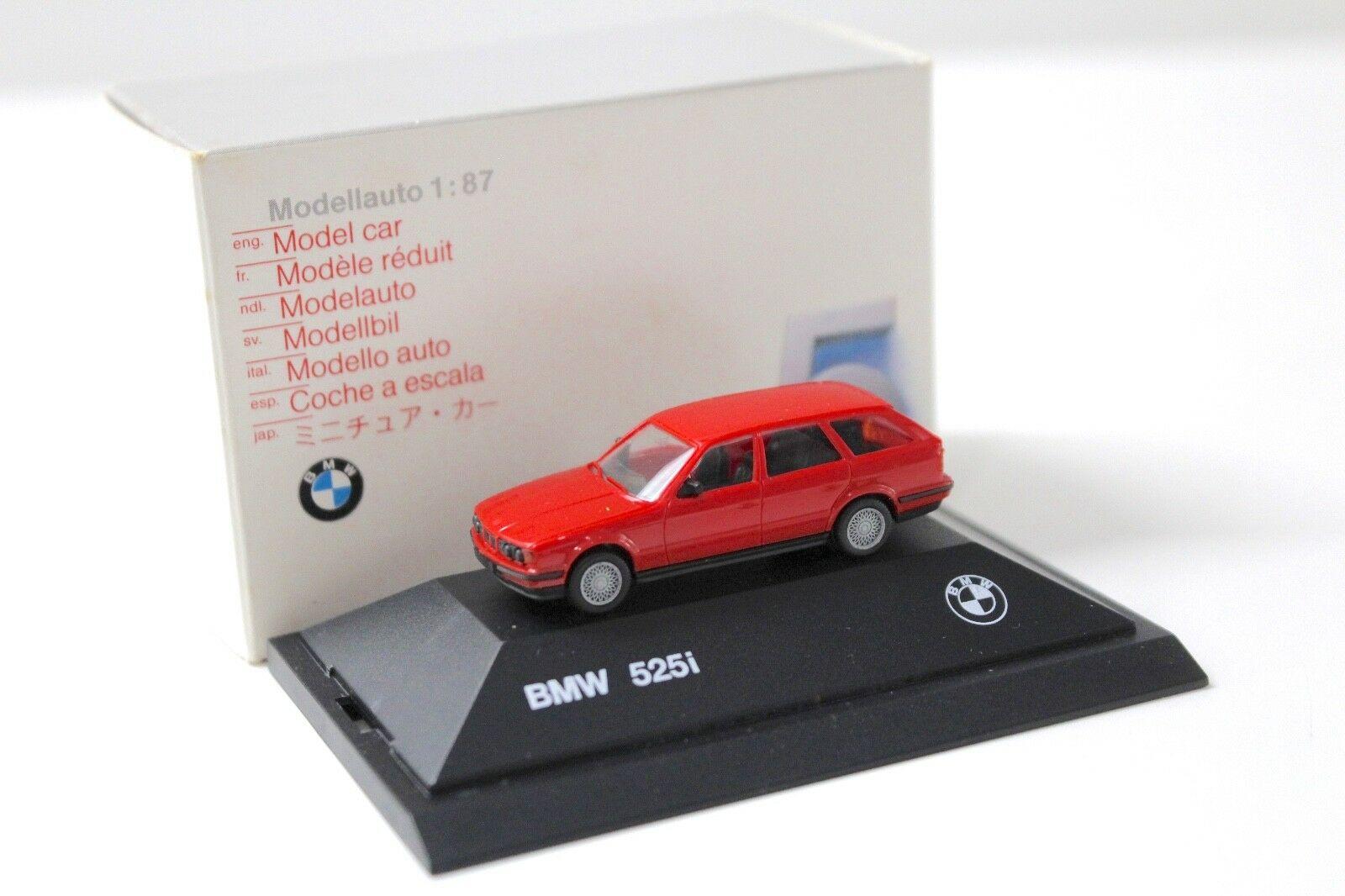 ID 40690 orig.jpg 1:87 Herpa BMW 525i E34 Touring red DEALER VERSION