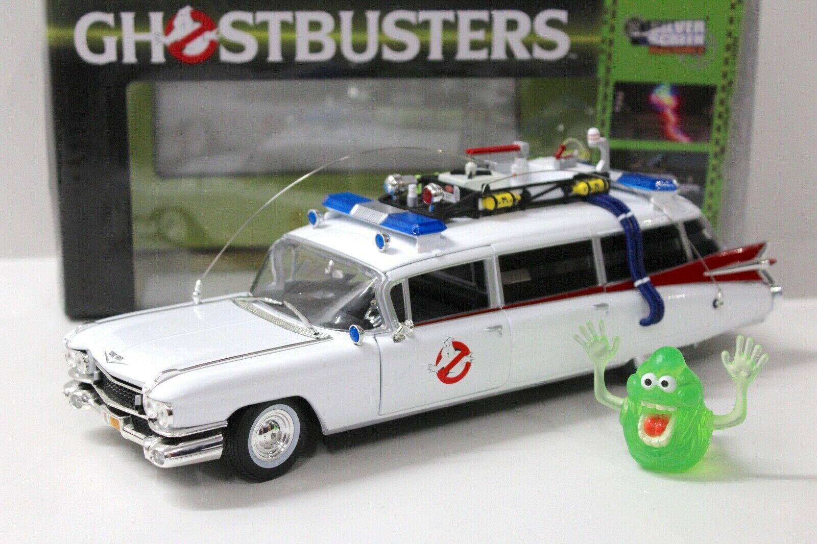 1:18 / 1:21 Auto World Cadillac Ghostbusters ECTO-1 white