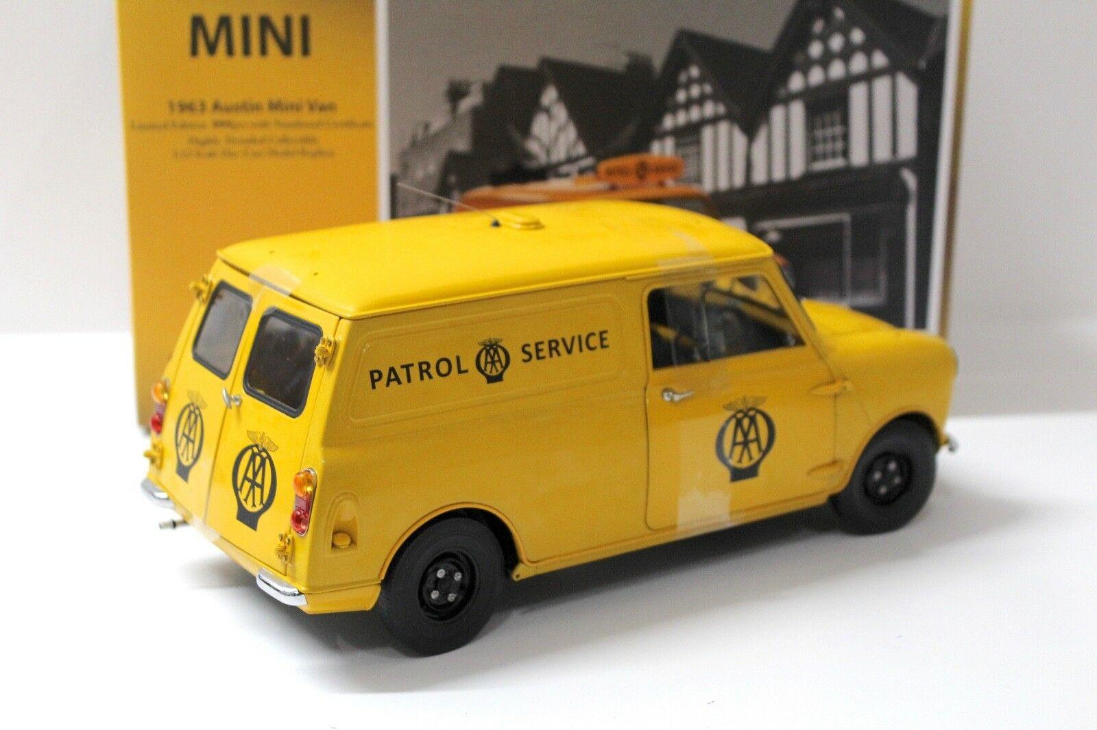 1:12 SunStar Austin Mini Van *PATROL SERVICE* 1963 yellow
