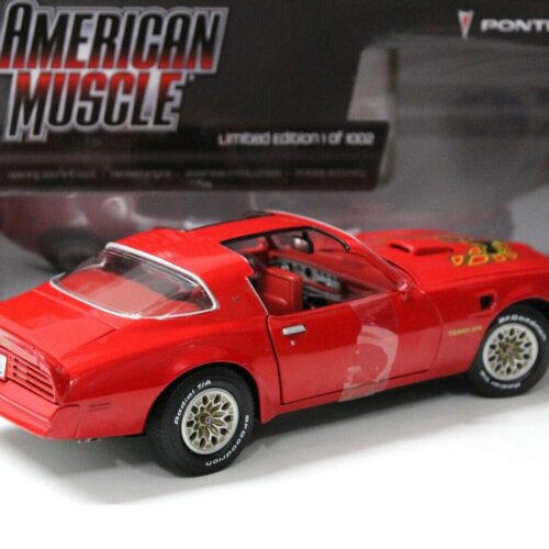 1:18 Auto World Pontiac Firebird Trans Am 1977 red
